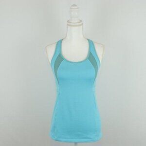 Athleta Stunner Women's Medium Blue T-Strap Activewear Support Tank Top